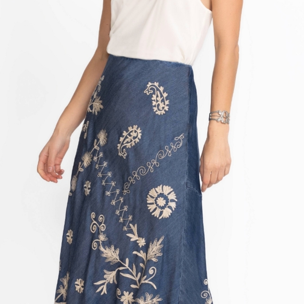 Johnny Was Bias Maxi Skirt - Picture 3 of 5